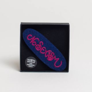 Macon&Lesquoy - Sexism - Hand Embroidered Hair Clip