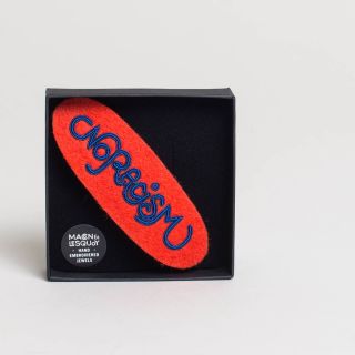 Macon&Lesquoy - Rascism - Hand Embroidered Hair Clip