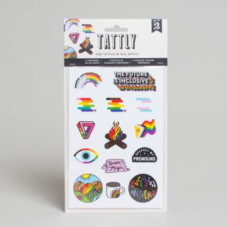 Tattly Temporary Tattoos - Inclusive Pride Tattoo Sheet