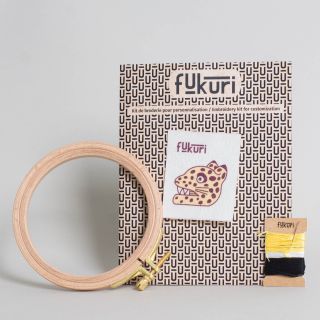 Fukuri - Embroidery Kit - Maya Jaguar