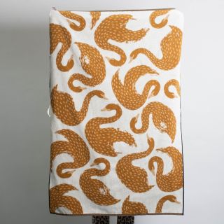 Kitchener Items Bath-Towel Swan 150cm x 100 cm