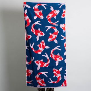 Kitchener Items Bath Towel Koi 140cm x 70 cm