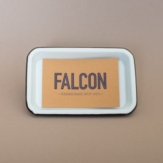 Falcon Enamelware Small Tray - Coal Black 