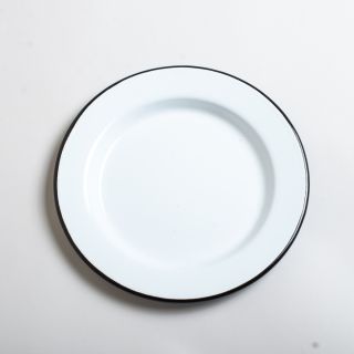 Falcon Enamelware Plate - Coal Black