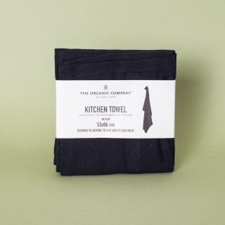The Organic Company Kitchen Towel Black