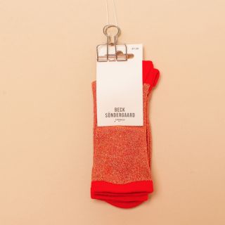 Becksöndergaard Dina Solid Coll. Socks Red Love