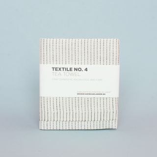 Karin Carlander Textile No. 4 Tea Towel Sashiko Black 