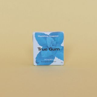 True Gum - All Natural Chewing Gum Strong Mint 
