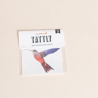 Tattly Temporary Tattoos - Watercolor Hummingbird 
