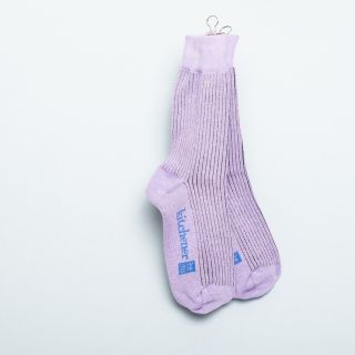 Kitchener Items Socks - Ribbed Purple Heather