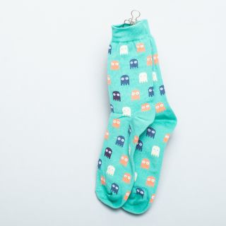 Kitchener Items Socks - Pacman Blue Turquoise