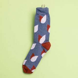 Kitchener Items Socks - Fox Rimini Grey & Cayenna