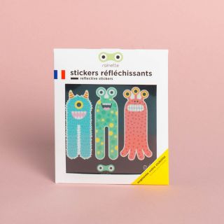 Rainette Petit Reflective Bicycle Stickers "The Three Little Monsters" 