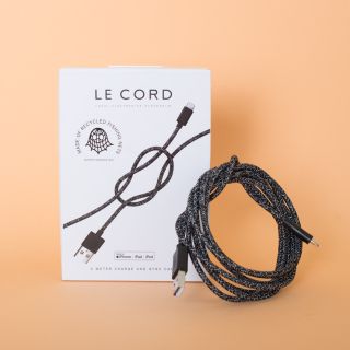 GHOST NET ♻ Iphone Cable Made of Recycled Fishing Nets: Black, 2m
