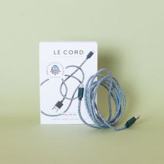 GHOST NET ♻ Iphone Cable Made of Recycled Fishing Nets: Green, 2m