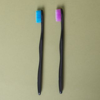 The Humble Co. Plant Based Toothbrush 2 Pack - Sensitive Purple/Blue