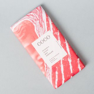 COCO Rhubarb & Ginger Milk Chocolate 40%