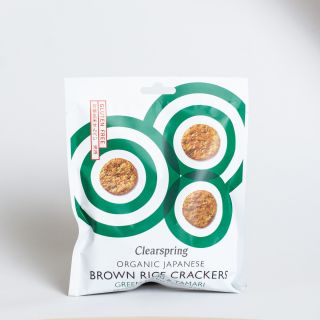 Clearspring - Organic Japanese Brown Rice Crackers - Green Nori & Tamari