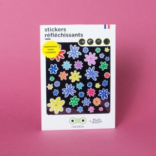 Rainette Reflective Bicycle Stickers "Flowers"