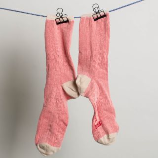 Kitchener Items Socks Fischgrat - Rosa Antica & Henna