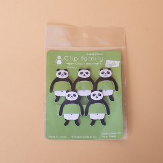Sugai World - Clip Family PANDA Paper Clips