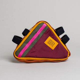 Topo Designs - Frame Bag Olive Burgundy 