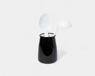 Falcon Enamelware Utensil Pot - Coal Black