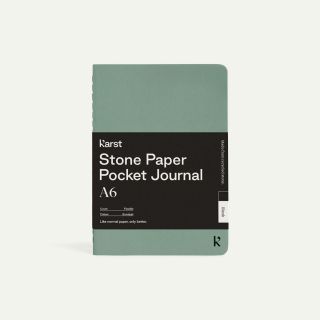 Karst Stone Paper Pocket Notebook A6 Eucalypt