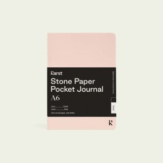 Karst - Stone Paper Pocket Journal A6 Peony