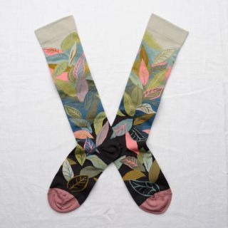 Bonne Maison Socks Knee-high Leaf Multicolor
