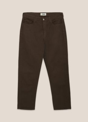 YMC Tearaway Garment Dyed Cotton Twill Jeans Brown