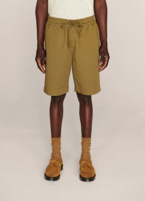 YMC Jay Cotton Twill Garment Dye Shorts Olive