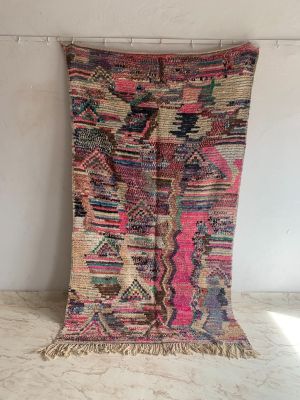 Vintage Boujad Carpet 130cm x 130