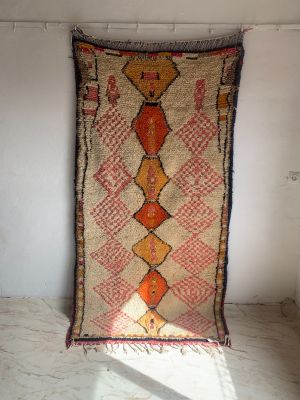Vintage Boujad Carpet 215cm x 110cm