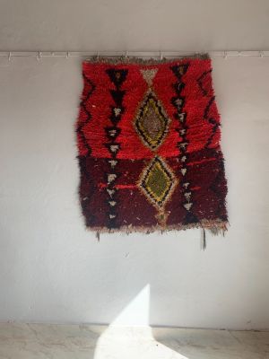 Vintage Moroccan Carpet 116 cm x 95 cm