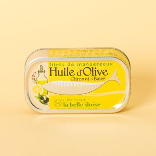 La Belle-Iloise Filets de maquereaux à l'huile d'olive, citron et 5 baies