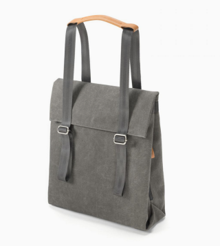 Qwestion Small Tote Organic Washed Grey 