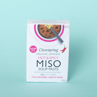 Clearspring Gluten Free Organic Instant Miso Soup Paste - Hot & Spicy
