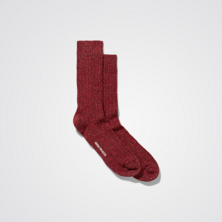 Norse Projects Bjarki Neps Socks Carmine Red