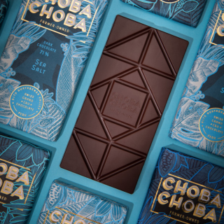  Choba Choba Sea Salt: Pure Dark Swiss Chocolate with 71% Cacao and Sea Salt