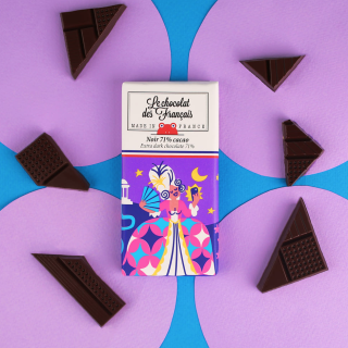 Le Chocolat des Francais Extra Dark Chocolate 71% - Mini
