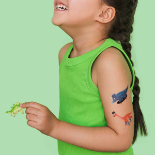 Tattly Temporary Tattoos - Dino Derby Sheet