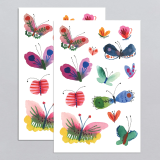Tattly Temporary Tattoos - Butterfly Frenzy Sheet