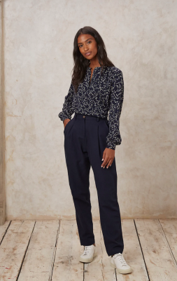 People Tree - Annis Twill Trousers in Navy 