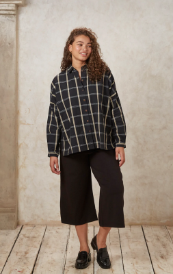 People Tree - Nadia Checked Shirt in Black 
