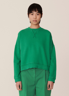 YMC Almost Grown Cotton Sweatshirt Green