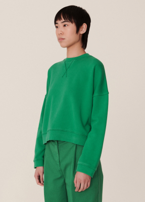 YMC Almost Grown Cotton Sweatshirt Green