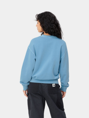 Carhartt WIP W' Nelson Sweatshirt - Piscine (Garment Dyed)
