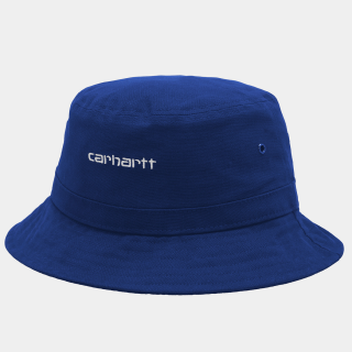 Carhartt WIP Script Bucket Hat - Lazurite/White