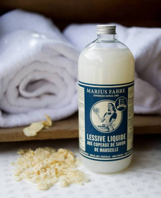 Marius Fabre - Marseille Soap Flakes Laundry Liquid 1L - Palm Oil Free